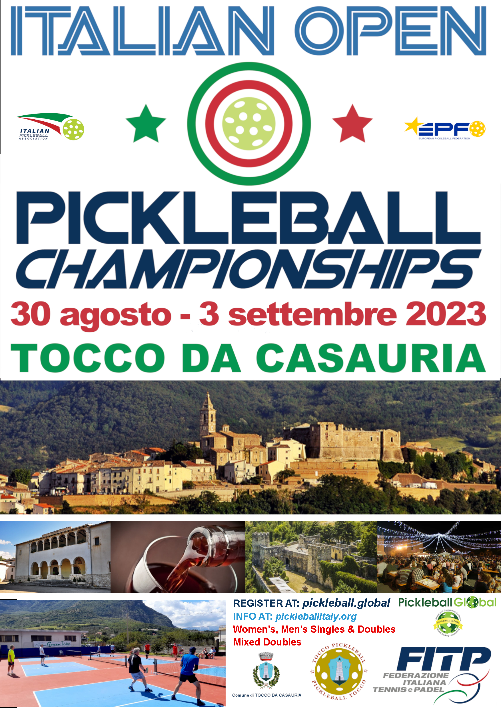 ITALIAN OPEN PICKLEBALL CHAMPIONSHIPS 2023 – European Pickleball Federation
